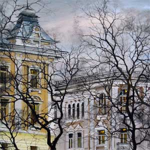 Гостиница «Версаль». Владивосток | Картина Юрия Редозубова